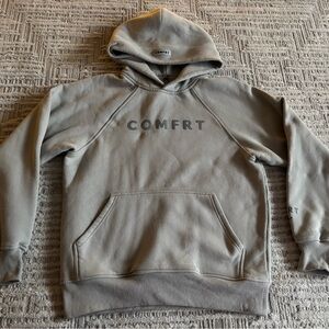 Cream/gray Comfrt hoodie